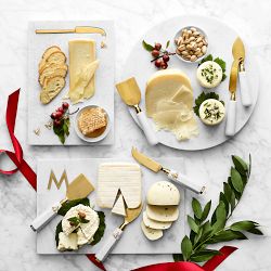 Marble Honeycomb Cheese Knives, Set of 3