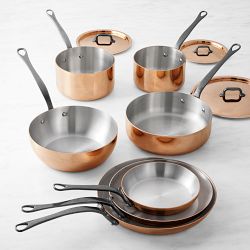 Mauviel M'200CI Copper 10-Piece Cookware Set