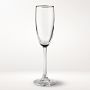 Gold Rim Champagne Flutes, set of 4