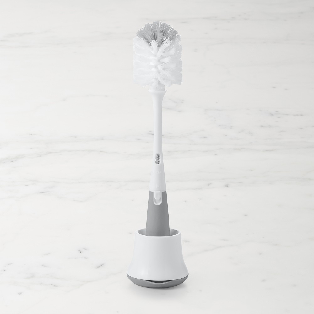 OXO Tot Bottle Brush with Stand, Grey