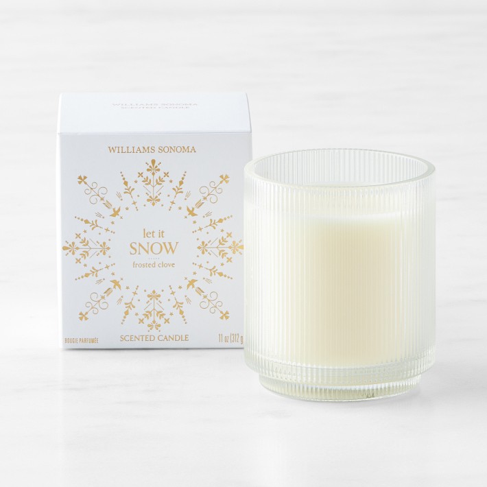 Let it Snow Frosted Clove Candle