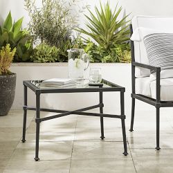 Bridgehampton Outdoor Side Table, Glass (25.5&quot;)