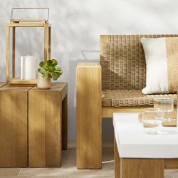 Larnaca Outdoor Teak Side Table (24&quot;)