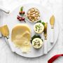 Marble &amp; Brass Cheese Knives, Set of 3