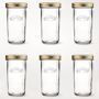 Kilner Canning Jars, 17 oz, Set of 6