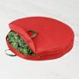 Red 30" Holiday Wreath Storage