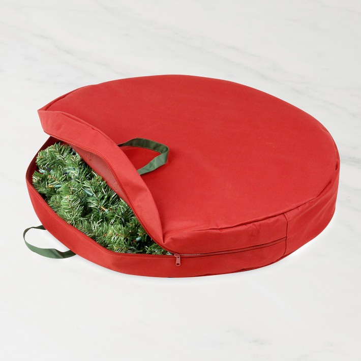 Red 30" Holiday Wreath Storage
