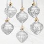 Waterford Winter Wonders Baubles Holly, Set of 6