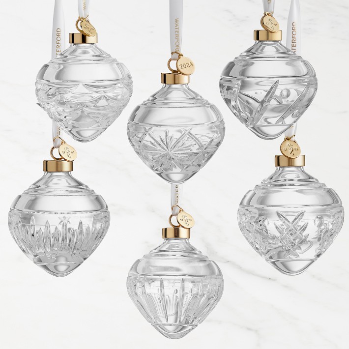 Waterford Winter Wonders Baubles Holly, Set of 6