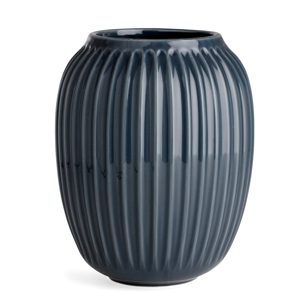 Hammershoi Porcelain Vase, size: 8.3", color: Anthracite Grey