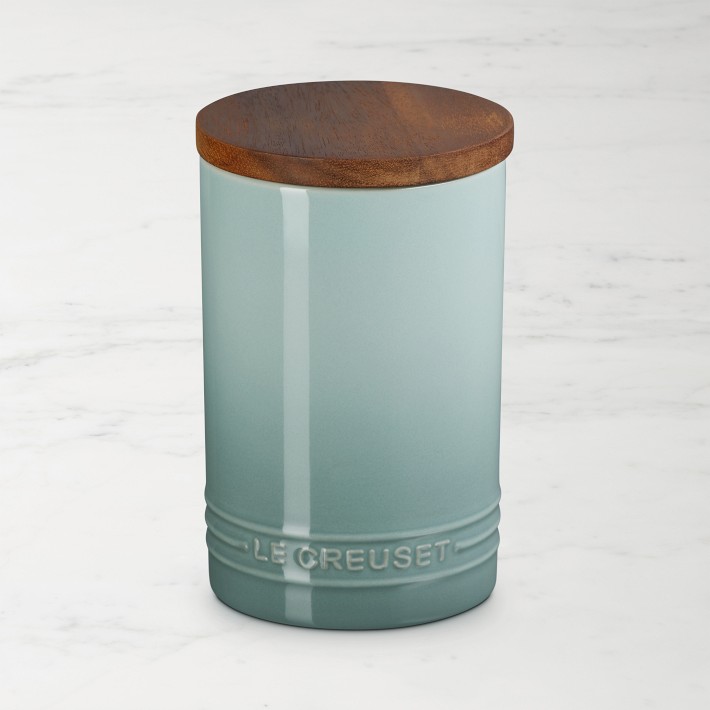 Le Creuset Signature Canister with Wood Lid