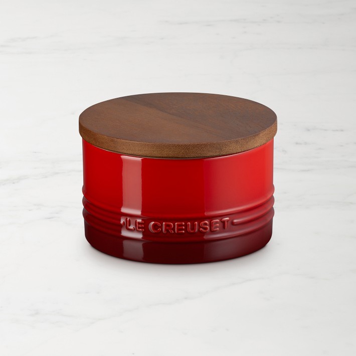 Le Creuset Signature Canister with Wood Lid