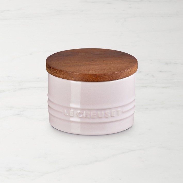 Le Creuset Signature Salt Cellar with Wood Lid