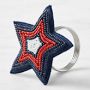 Beaded Star Napkin Rings, Set of 4
