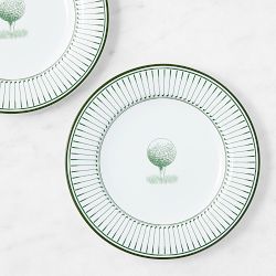 Clubhouse Golf Salad Plates, Set of 4