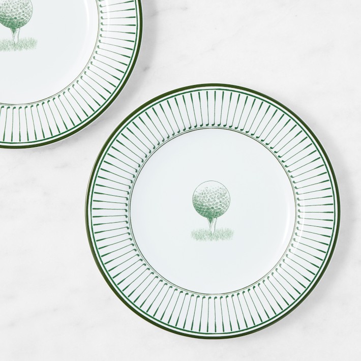 Clubhouse Golf Salad Plates, Set of 4