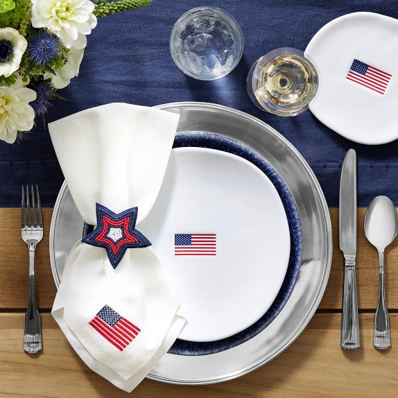 Fourth of July Napkin Rings, Set of 4 | Williams Sonoma