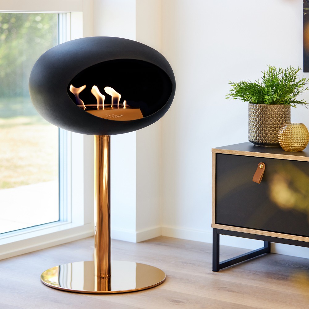 Le Feu Dome, Steel Low, Black,  0.6cm Pole, Rose Gold Edition
