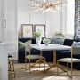 Garbo Upholstered Customizable Banquette &ndash; Grid Tufting