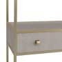 Faux Shagreen Shelving (36&quot;)