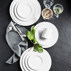 Pillivuyt Plisse Bread &amp; Butter Plates, Set of 4