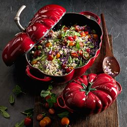 Staub Stoneware Petite Tomato Cocotte