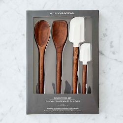 Williams Sonoma Walnut Kitchen Utensils, set of 4