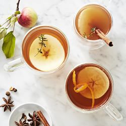 Double-Wall Glass Coffee Mugs, Small