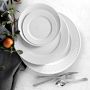 Pillivuyt Plisse Bread &amp; Butter Plates, Set of 4