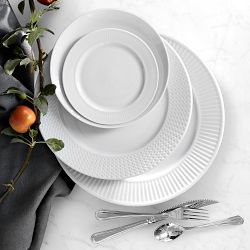 Pillivuyt Plisse Bread &amp; Butter Plates, Set of 4