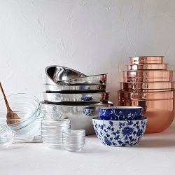 Glass Prep Mixing Bowls, Set of 8