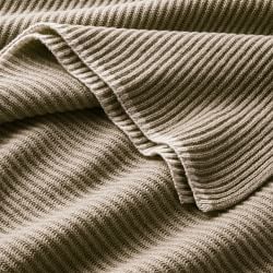 Eco-Friendly Contrast Edge Cashmere Knit Throw