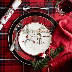 Snowman Salad Plates, Set of 4