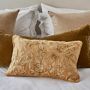 Floral Velvet Embroidered Pillow Cover