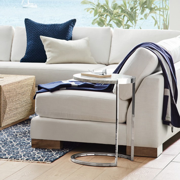Marble &amp; Metal Accent Table (18&quot;)