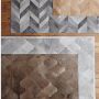 Pieced Gate Hide Rug