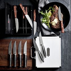 W&#252;sthof Steak Knives with Plum Wood Handles, Set of 6