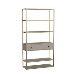 Faux Shagreen Shelving (36&quot;)