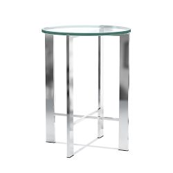 Mercer Side Table, Glass (19&quot;)