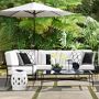 10' Round Bridgehampton Outdoor Metal Umbrella