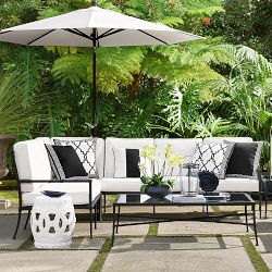 10' Round Bridgehampton Outdoor Metal Umbrella