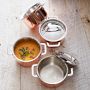 Williams Sonoma Mini Copper Cocottes, Set of 4