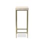 Faux Shagreen Accent Table, Cream (12&quot;)