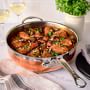 Hestan CopperBond Covered Essential Pan with Handle Helper, 5-Qt.