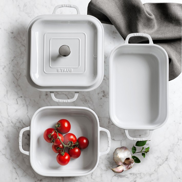 Staub Stoneware Square Covered Baking Pan - 9