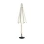 10' Round Outdoor Larnaca Teak Umbrella