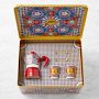 Bialetti Moka Dolce &amp; Gabbana 2-Cup + 2 Espresso Cups &amp; Stirrers Gift Set, Carretto