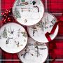 Snowman Salad Plates, Set of 4