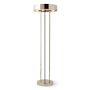 Upton LED Floor Lamp, Polished Nickel