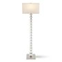 Stacked Crystal Floor Lamp, Polished Nickel